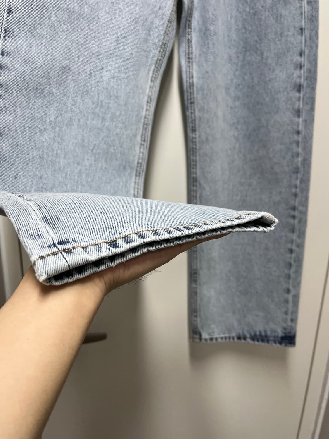 필로그램 블루스노우 와이드 데님 팬츠 S 상품이미지2