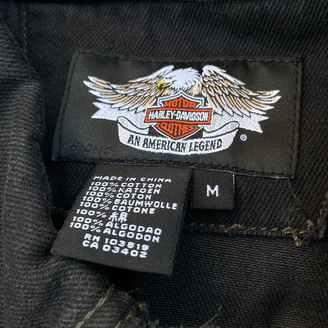 할리데이비슨 빅로고 흑청 데님자켓 상품이미지4