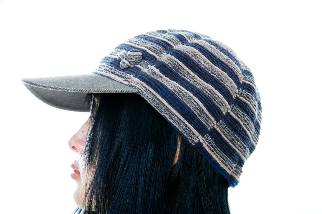 peach stripe cap navy 상품이미지3