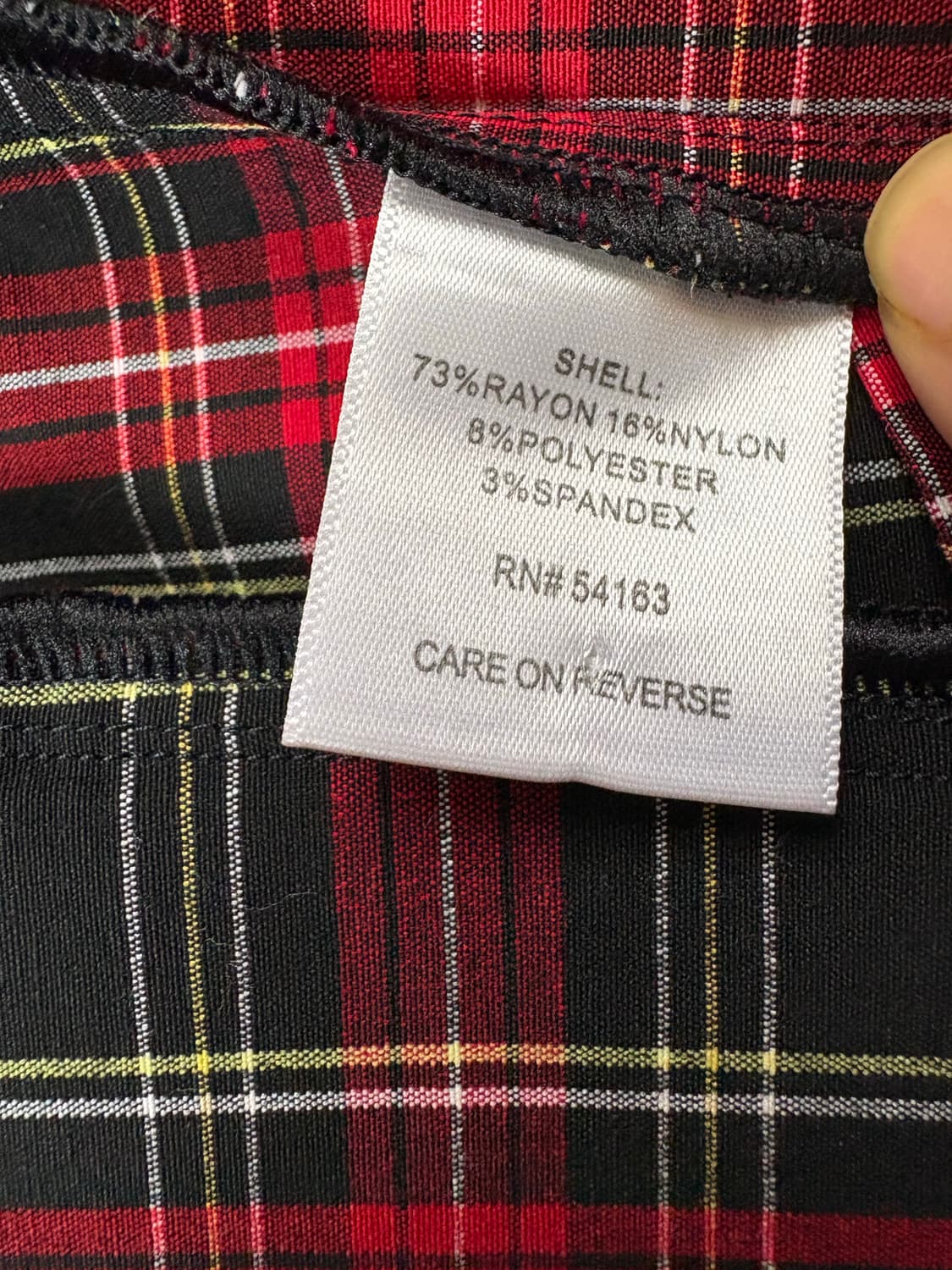 타미힐피커 레드 타탄 채크슬림팬츠(28~29) 6 사이즈 상품이미지4