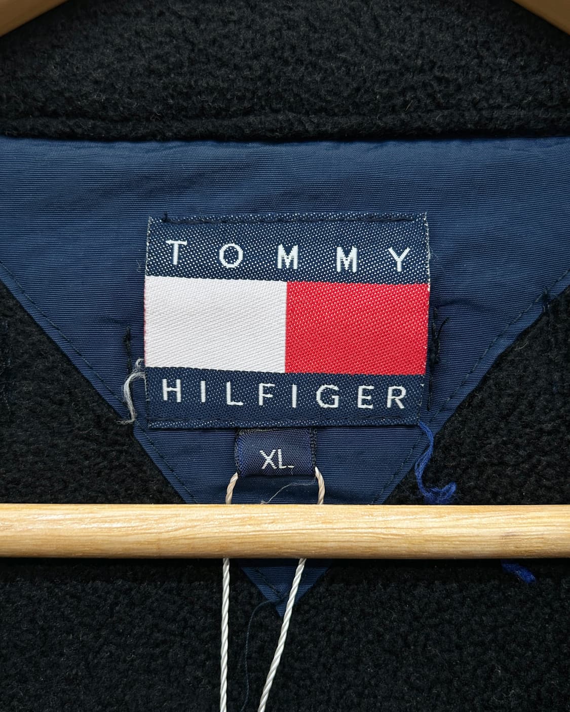 타미힐피거 90s 플래그 로고 플리스 자켓 블랙 상품이미지8