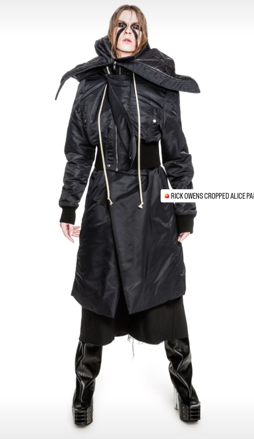 릭오웬스 LUXOR 런웨이 후디드 라이너 48사이즈 상품이미지5