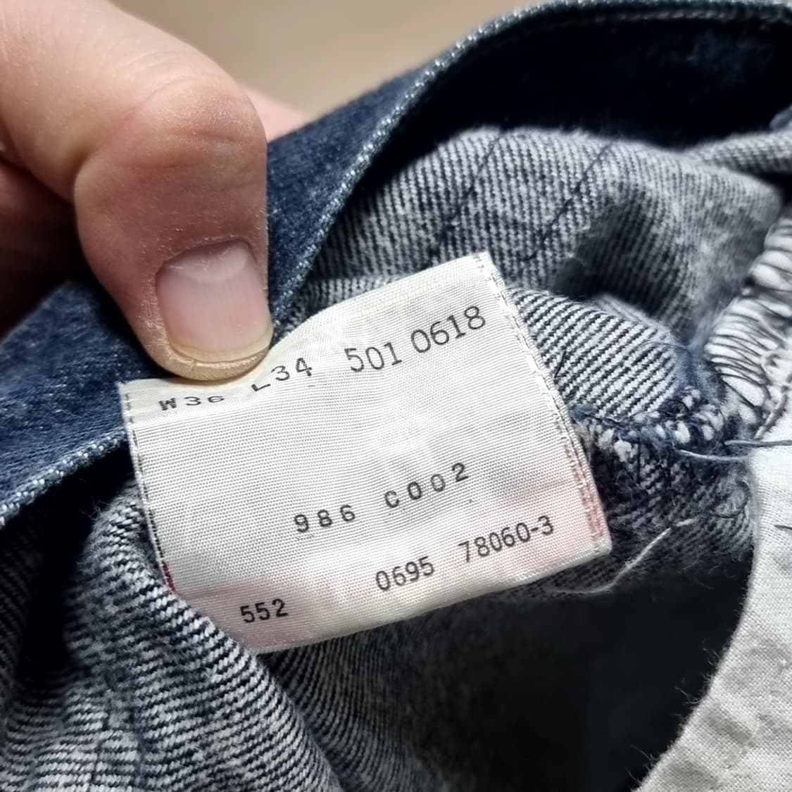 Made inusa 빈티지 데님 501팬츠(36*34) 상품이미지9