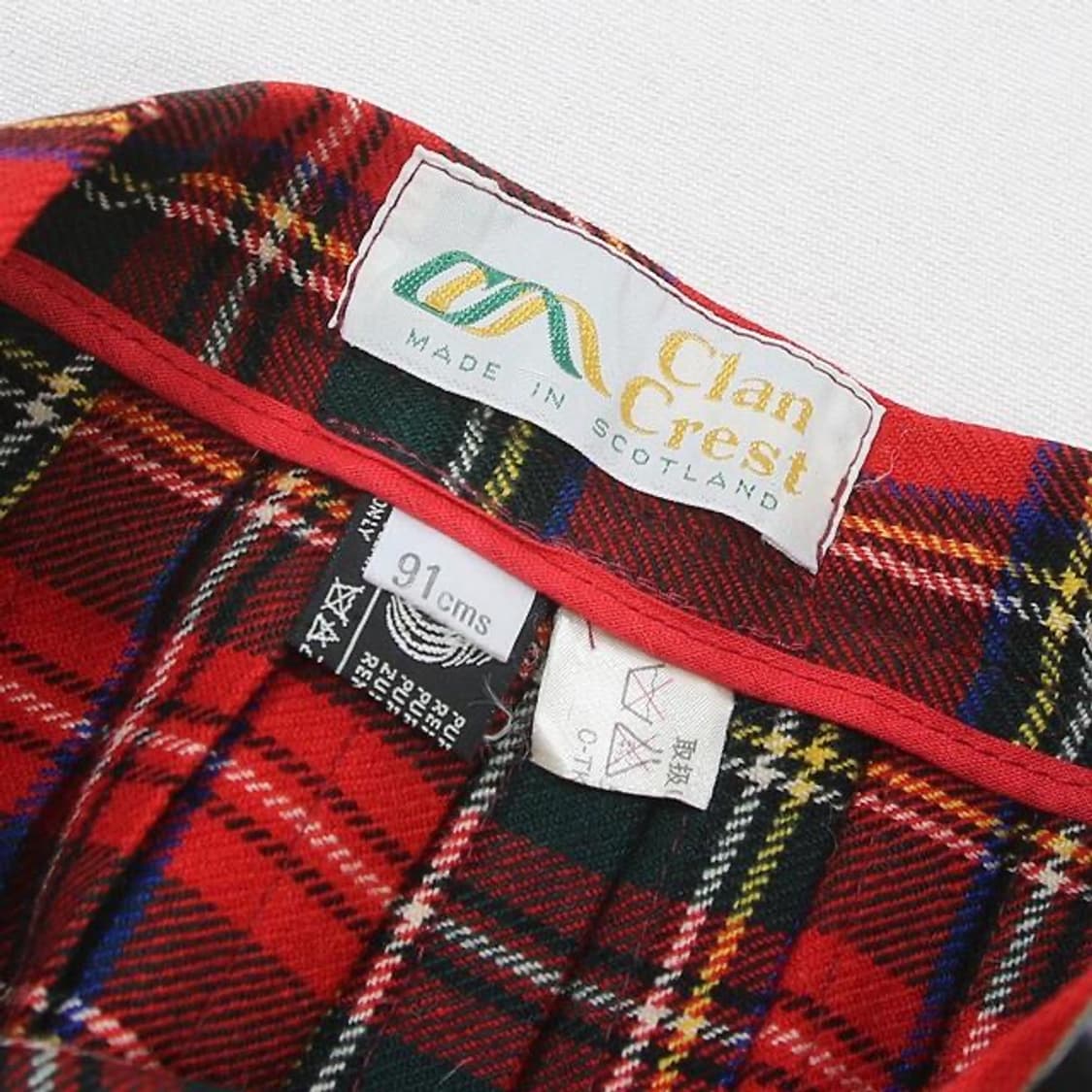 Clan Crest 울 체크 랩 스커트 (여성용 25) 상품이미지5
