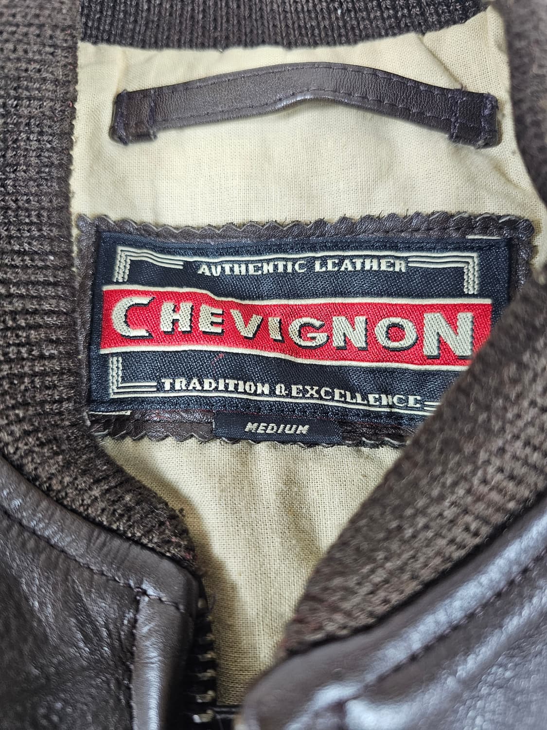 쉐비뇽봄버가죽자켓 상품이미지6