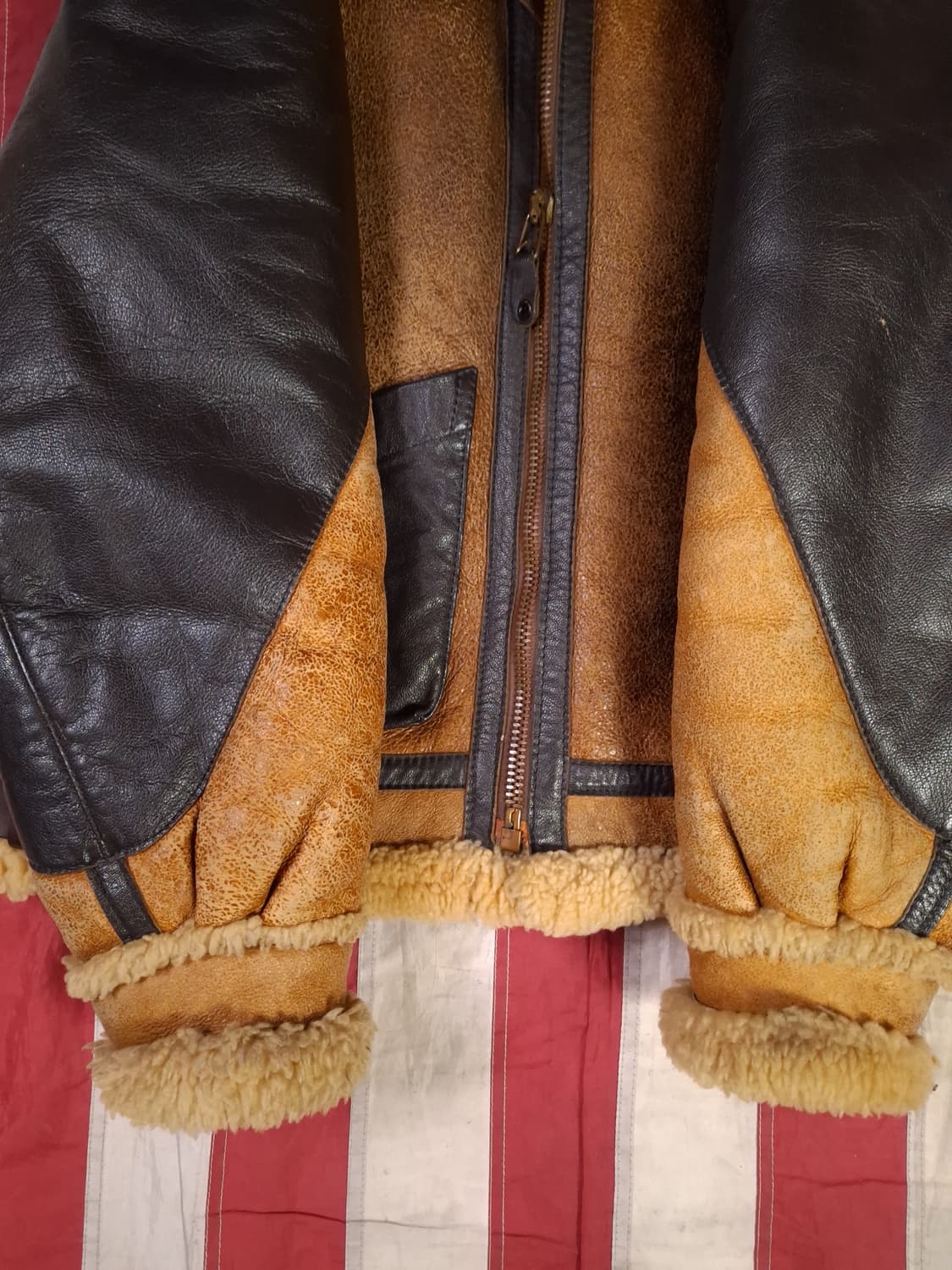 오리지날 WW2 대전형 골든베어 B-3 폭격기 무스탕 상품이미지8