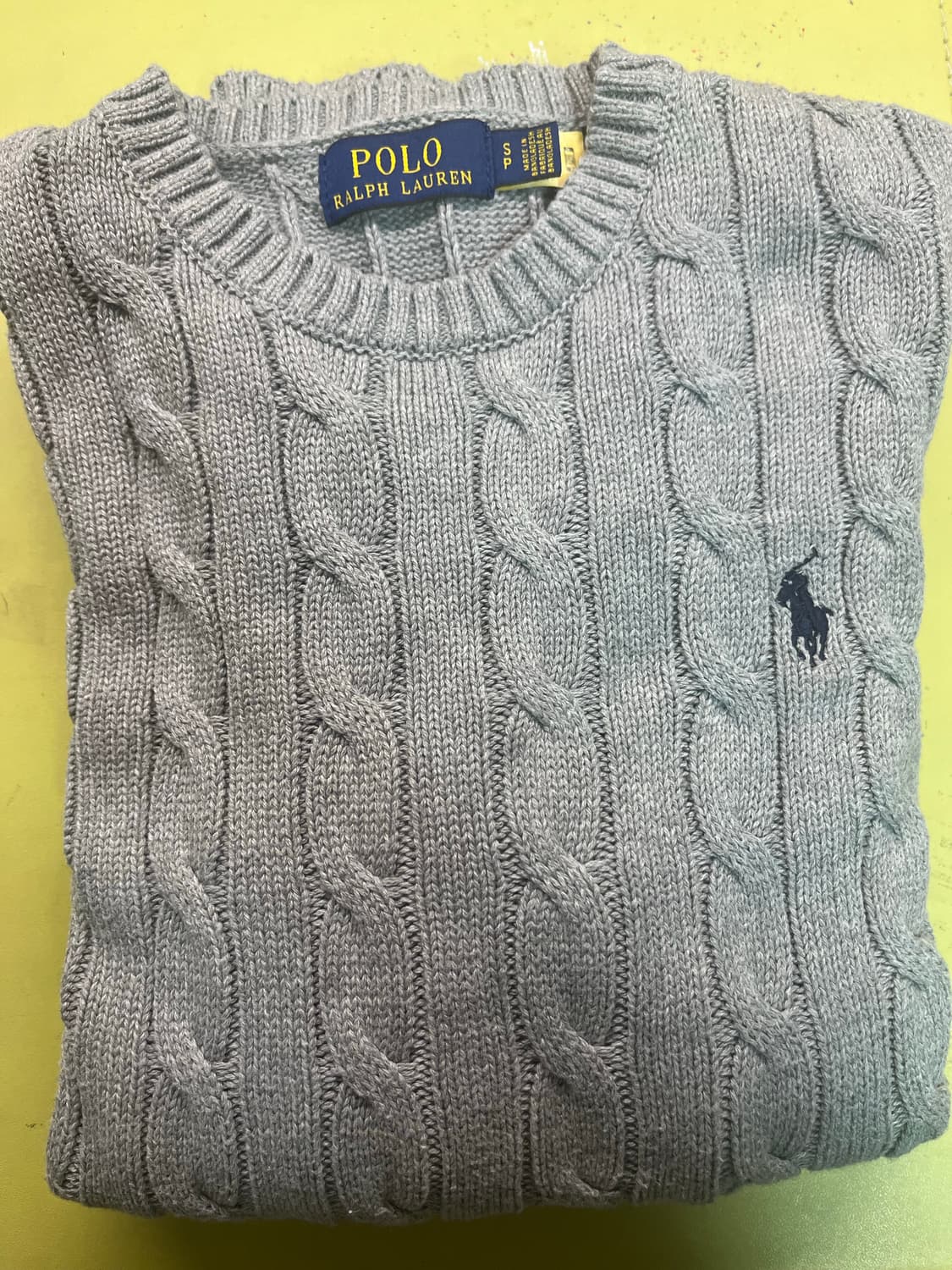 폴로 꽈배기 니트 상품이미지1