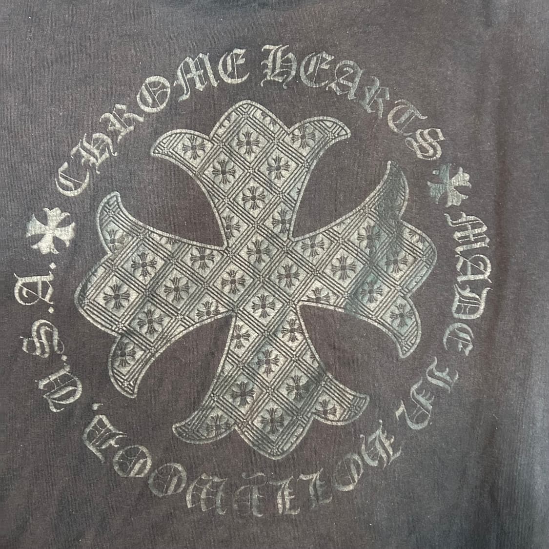 [XL] 00s 크롬하츠 CH크로스 패턴 롱슬리브(국문라벨)  상품이미지3