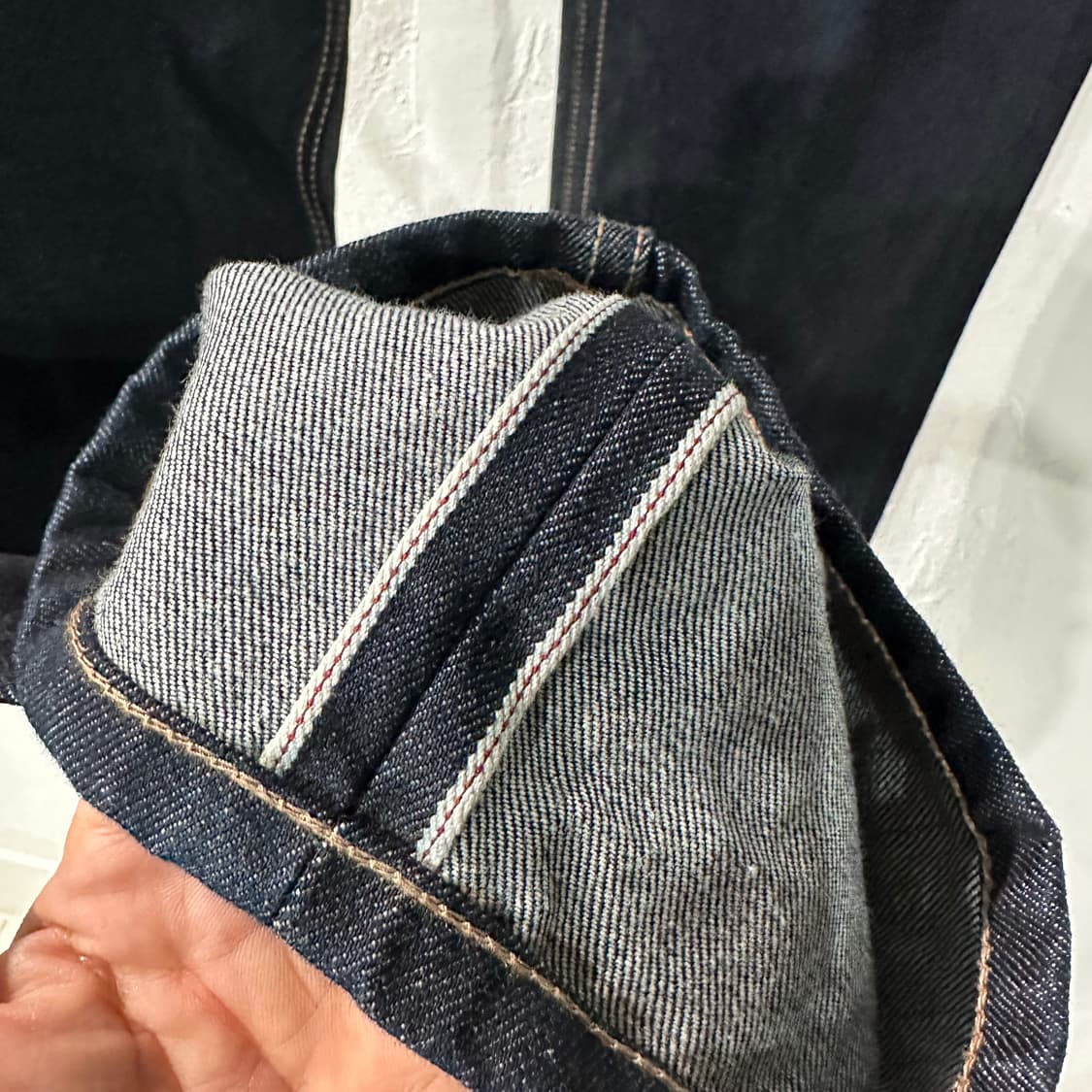 무신사스탠다드 셀비지 딥인디고 청바지 34 상품이미지3