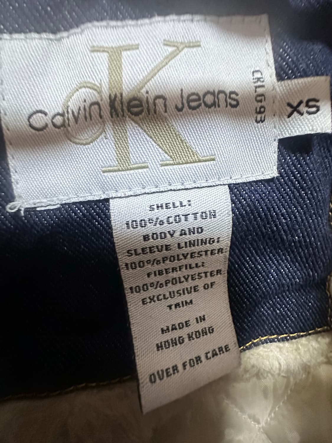 캘빈클라인 퍼 청자켓 상품이미지2