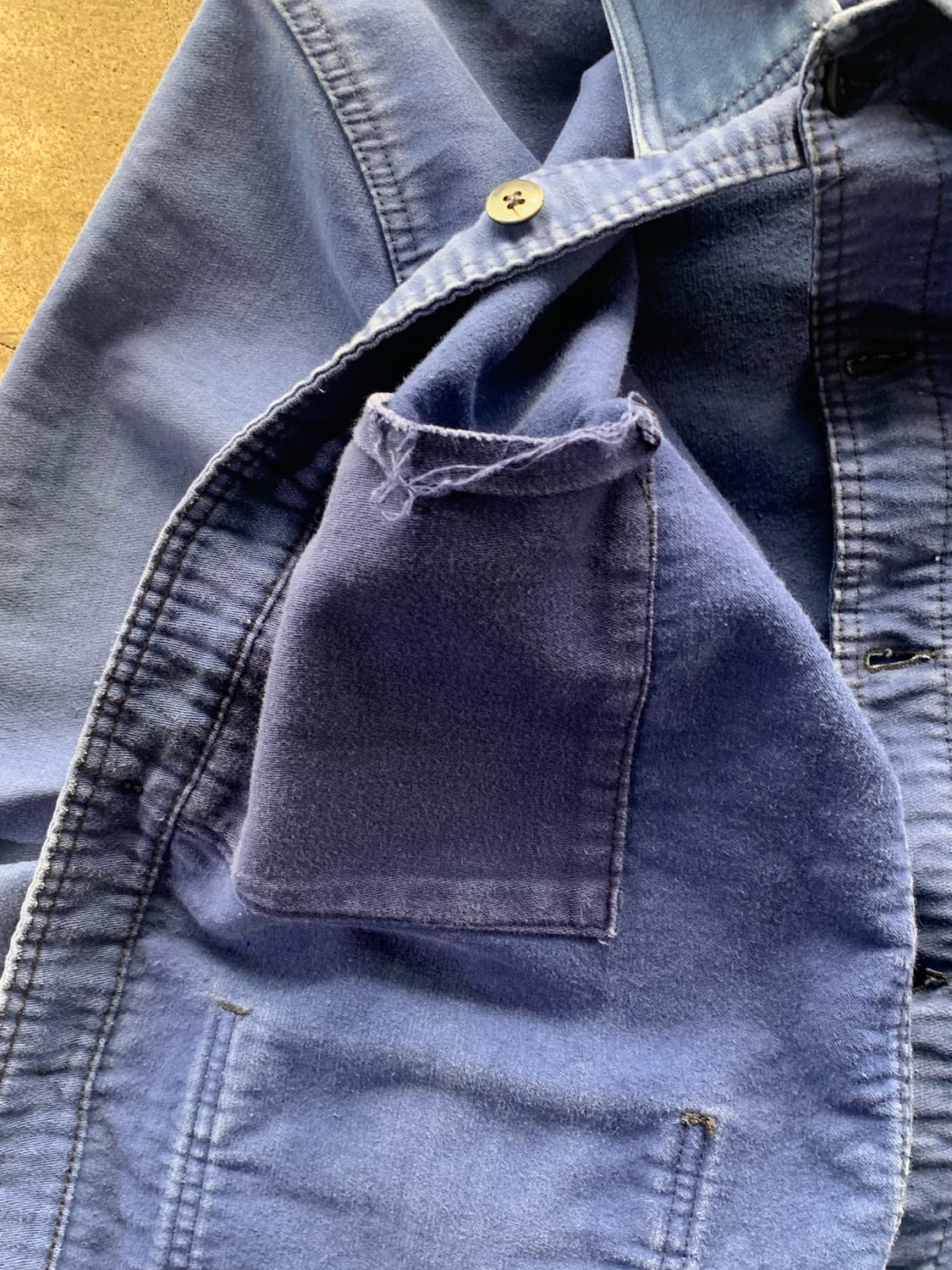 ~70s  프렌치 몰스킨 워크 자켓 상품이미지6