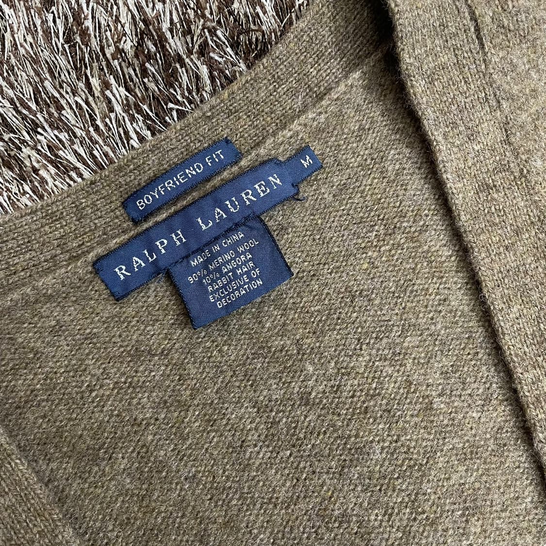랄프로렌 Ralph Lauren 카키브라운 보이프렌드핏 가디건 M 상품이미지2