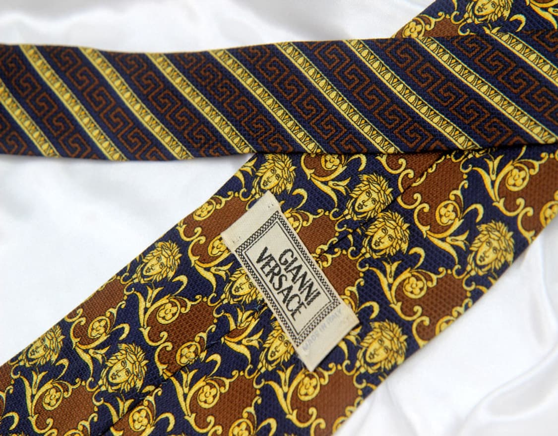 베르사체 9.8cm A등급 메두사 남자 명품 넥타이 상품이미지3