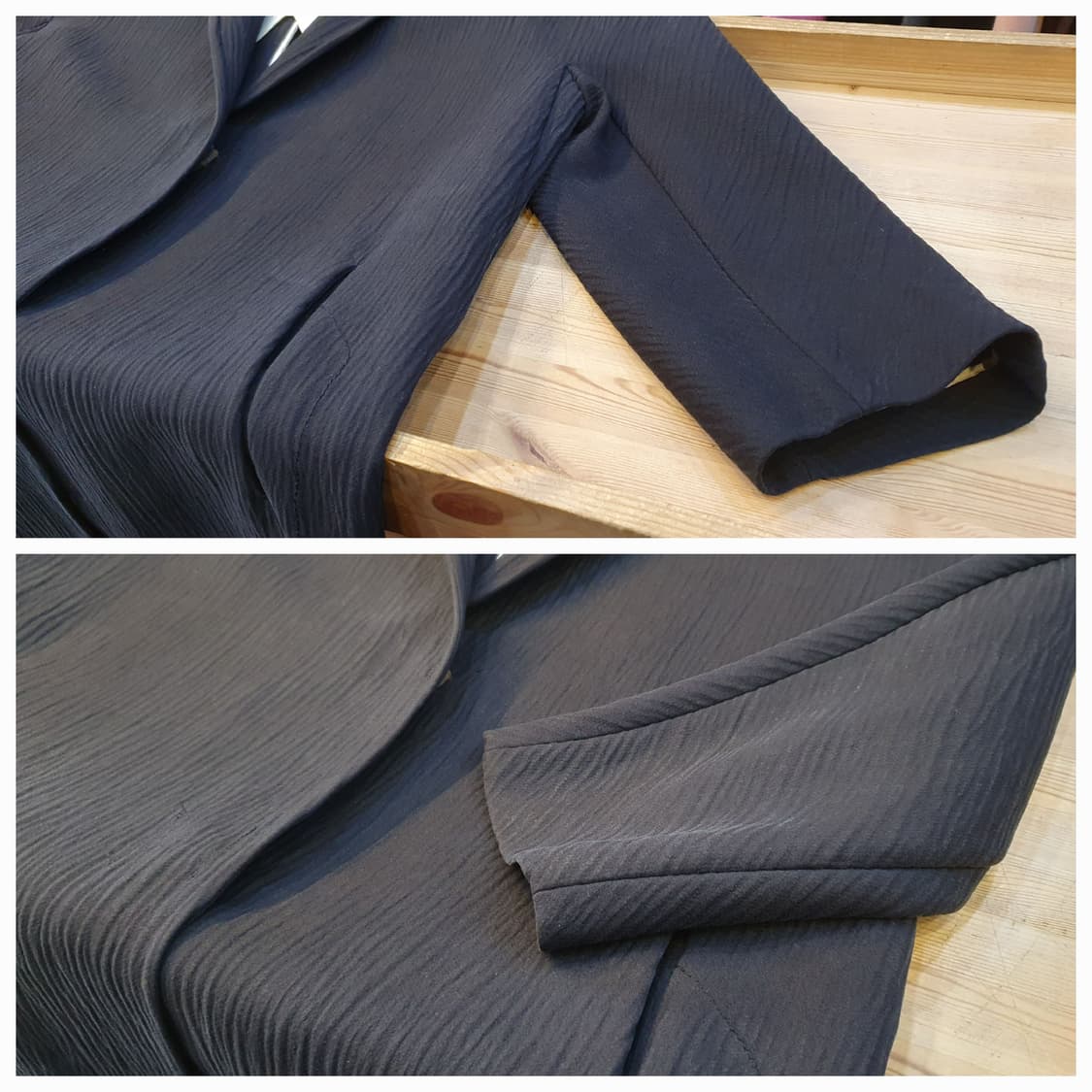 77.르베이지 헤비플리츠 코트 상품이미지5