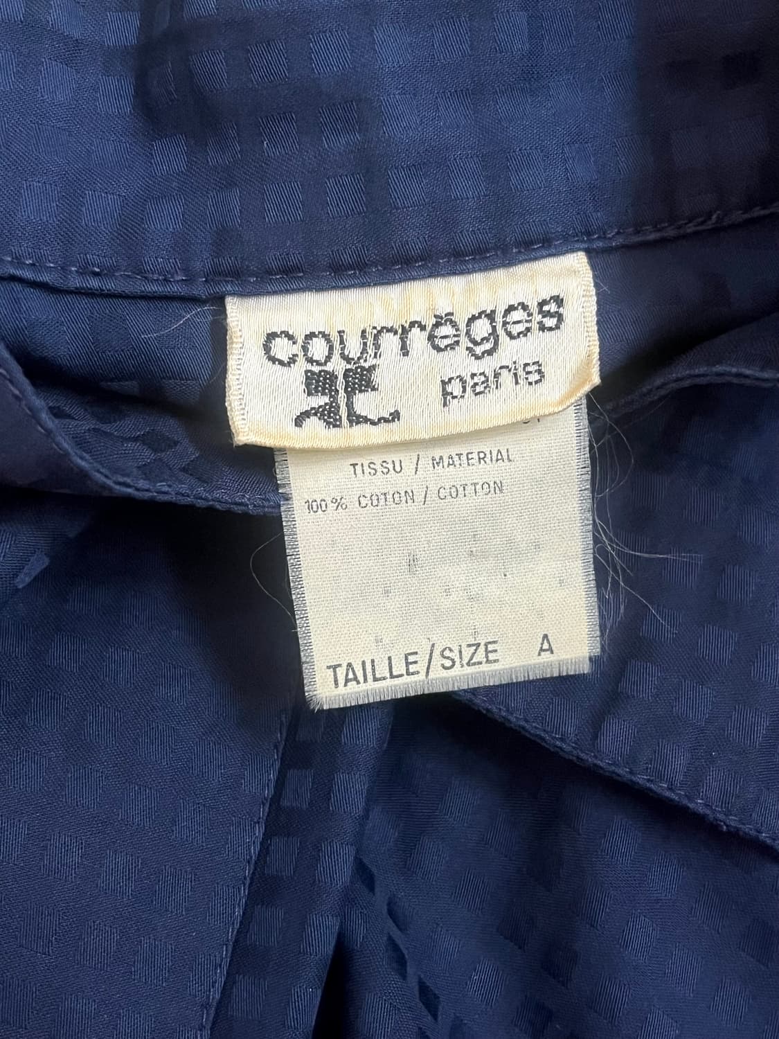 courreges paris 딥 네이비 차이나 셔츠 상품이미지10