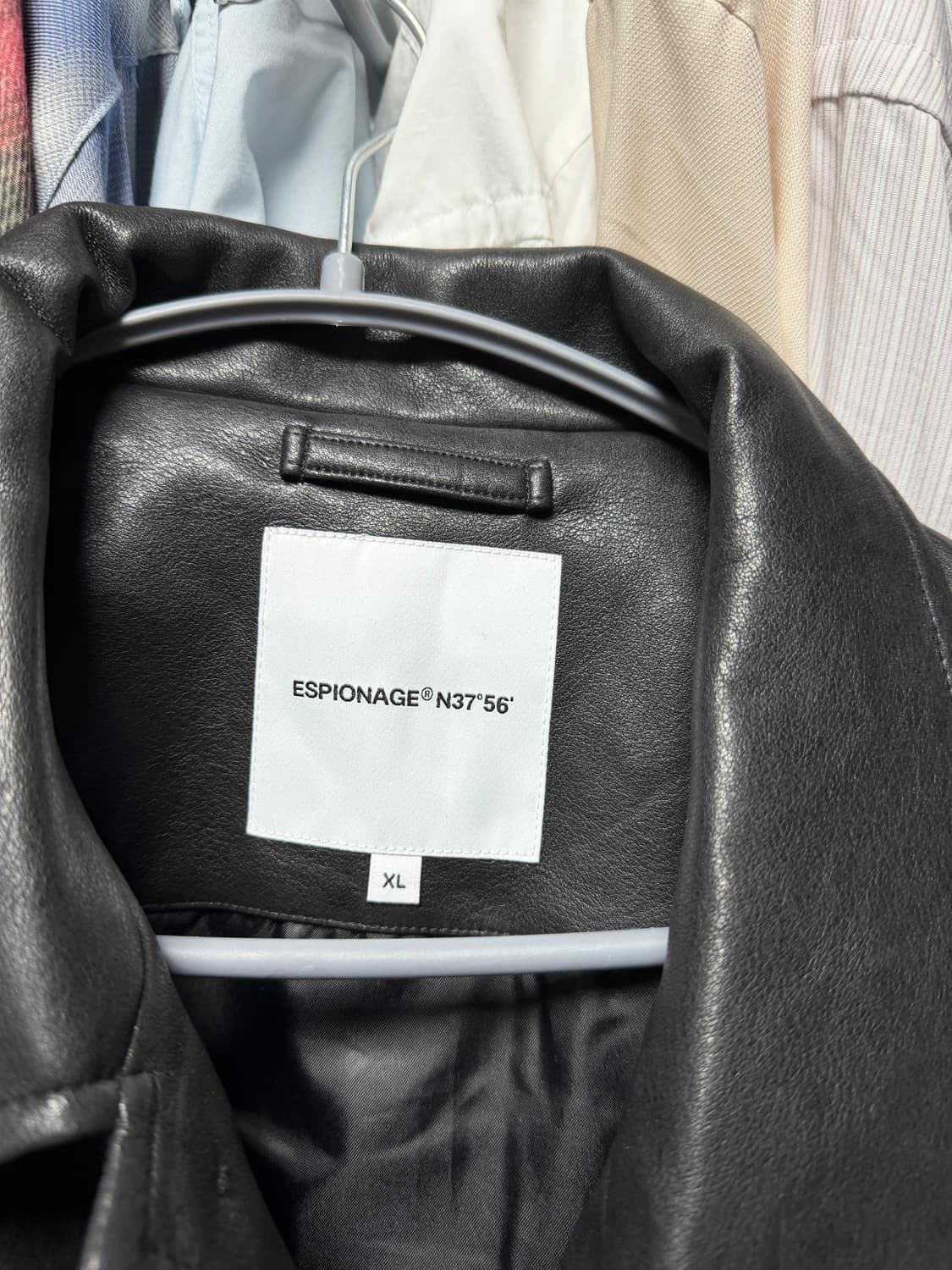 에스피오나지 Car Coat (Faux Leather) Black 상품이미지3