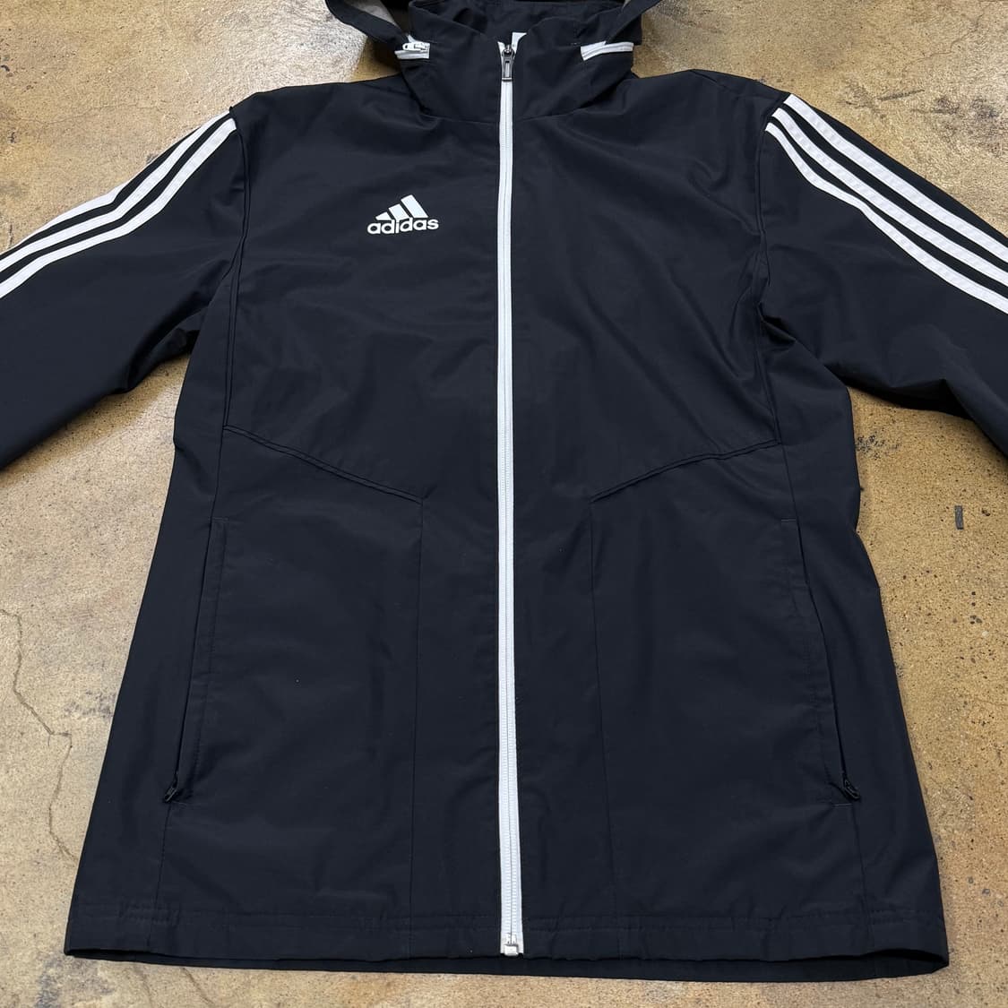 [정품/S] 아디다스 삼선 후드 바람막이 블랙 b10 상품이미지3