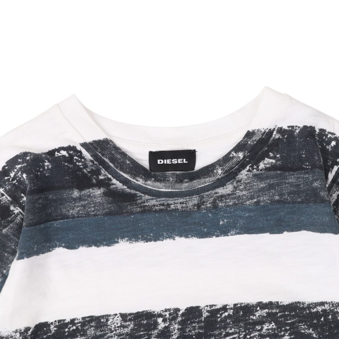 디젤 드로잉 프리즈너 스트라이프 하프 티셔츠 상품이미지2