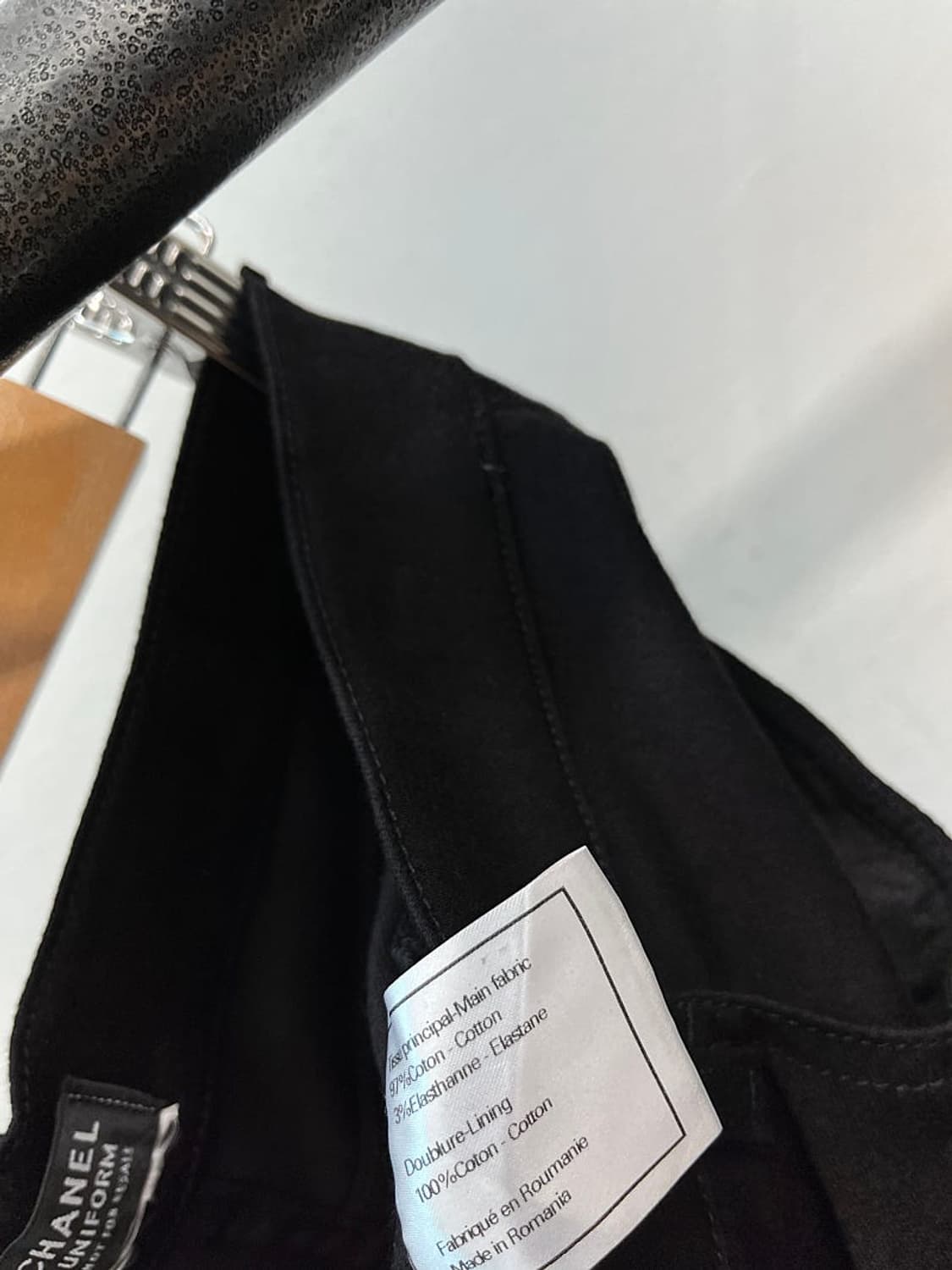 여) 샤넬 블랙 와이드진  상품이미지8