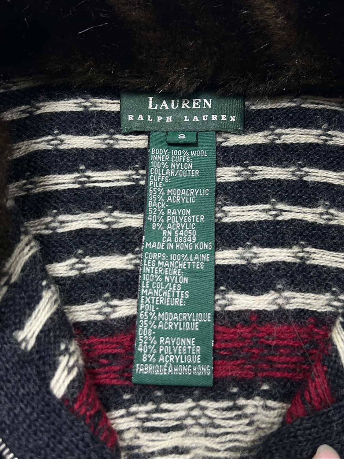 폴로 노르딕 울 니트집업 상품이미지8