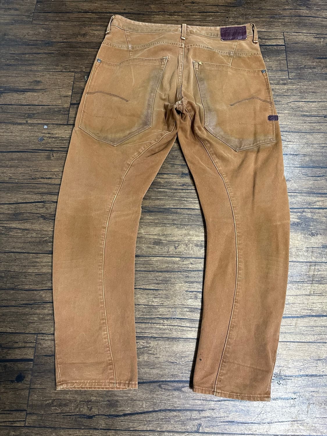 지스타 G-STAR RAW 브라운 덕캔버스 워크 팬츠  버튼플라이 32 상품이미지7