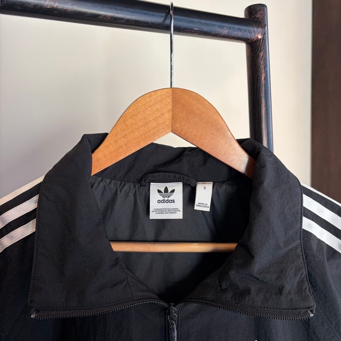 15437 - 아디다스 블랙 바람막이 자켓 상품이미지5