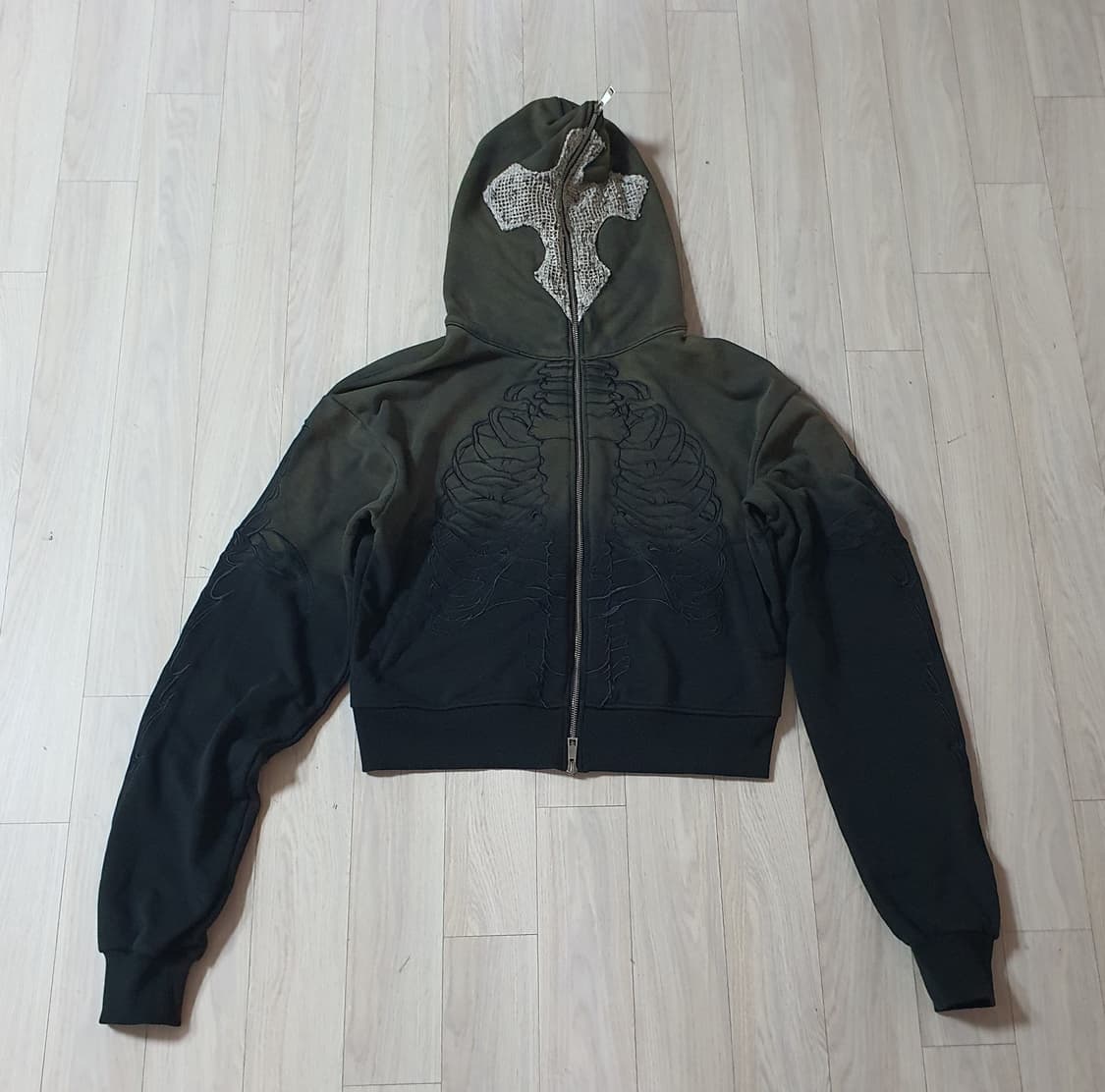 UNIZ skeleton knight hoodie 상품이미지2