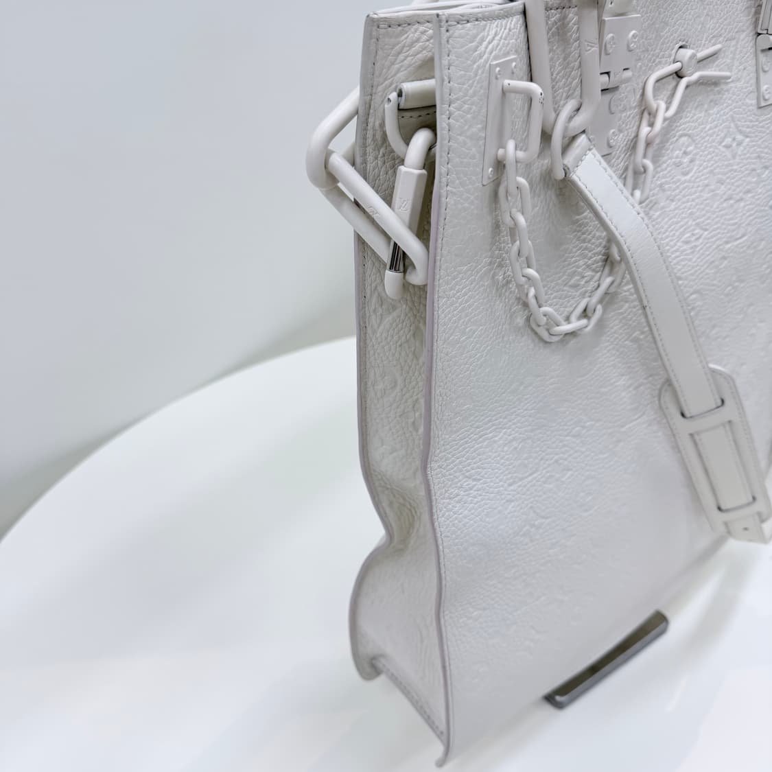 [A급/OS] 루이비통 모노그램  버질아블로 레더 토트백 숄더백 화이트 상품이미지2