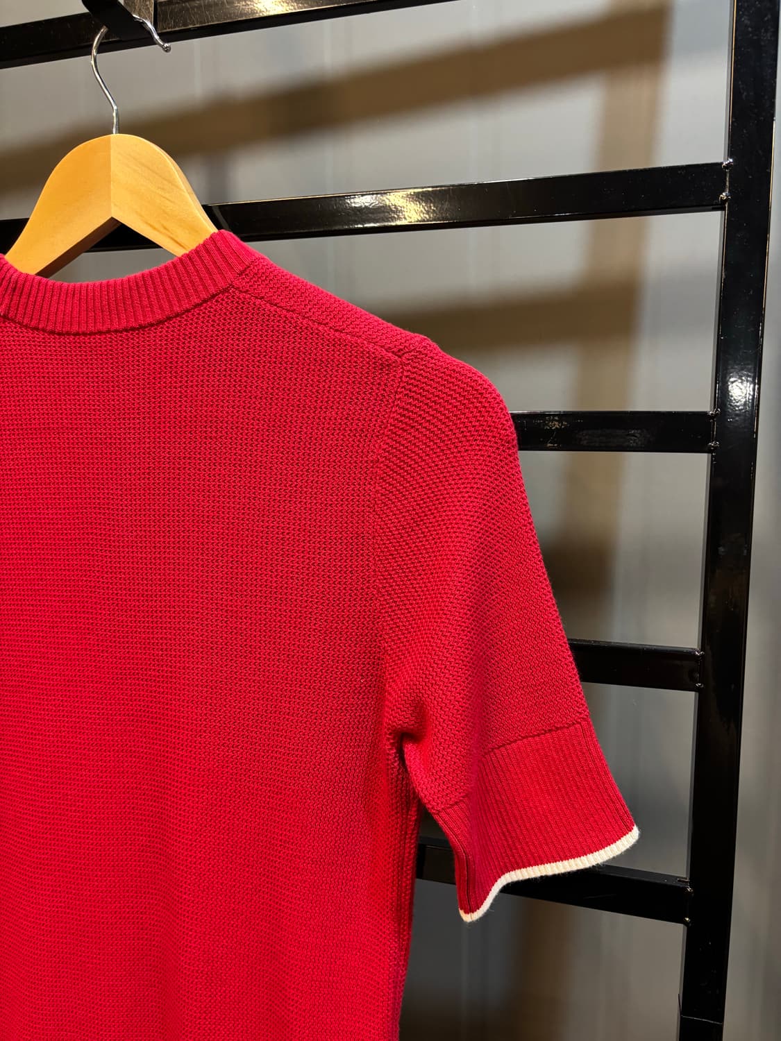 [XS] 프레드페리 니트 반팔 탑 레드 6.5  FRED PERRY 니트 상품이미지6
