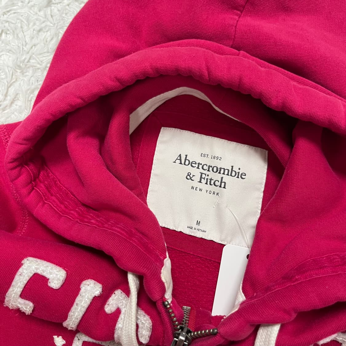 Abercrombie pink zip-up hoodie 상품이미지6