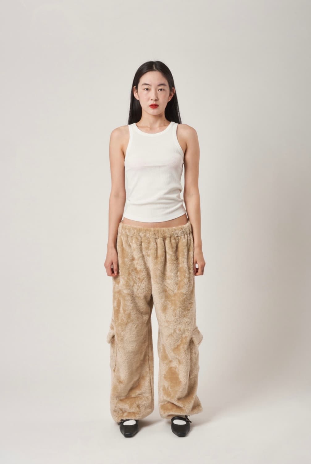 플리즈프로젝트 와이드 퍼 트라우저 팬츠 상품이미지2