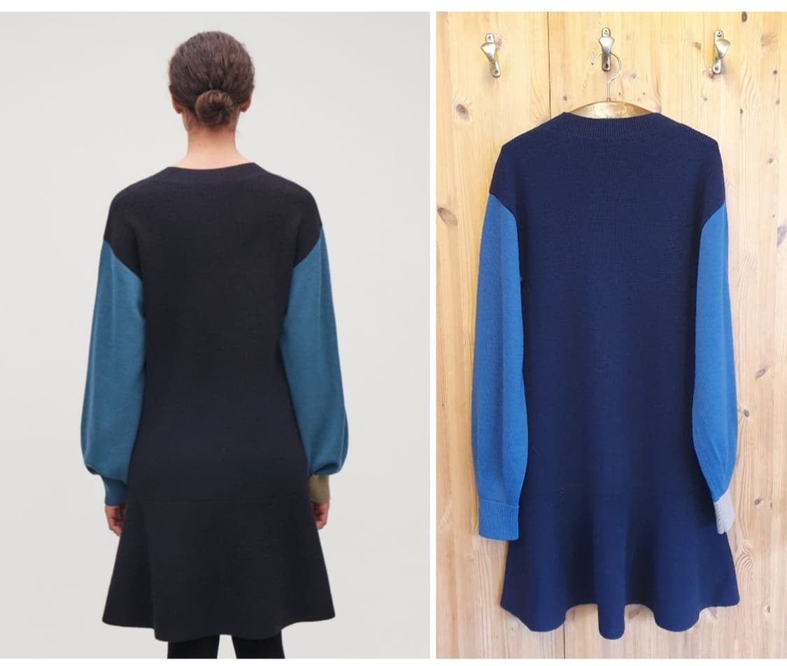 66.COS 컬러블록 울 원피스 상품이미지2