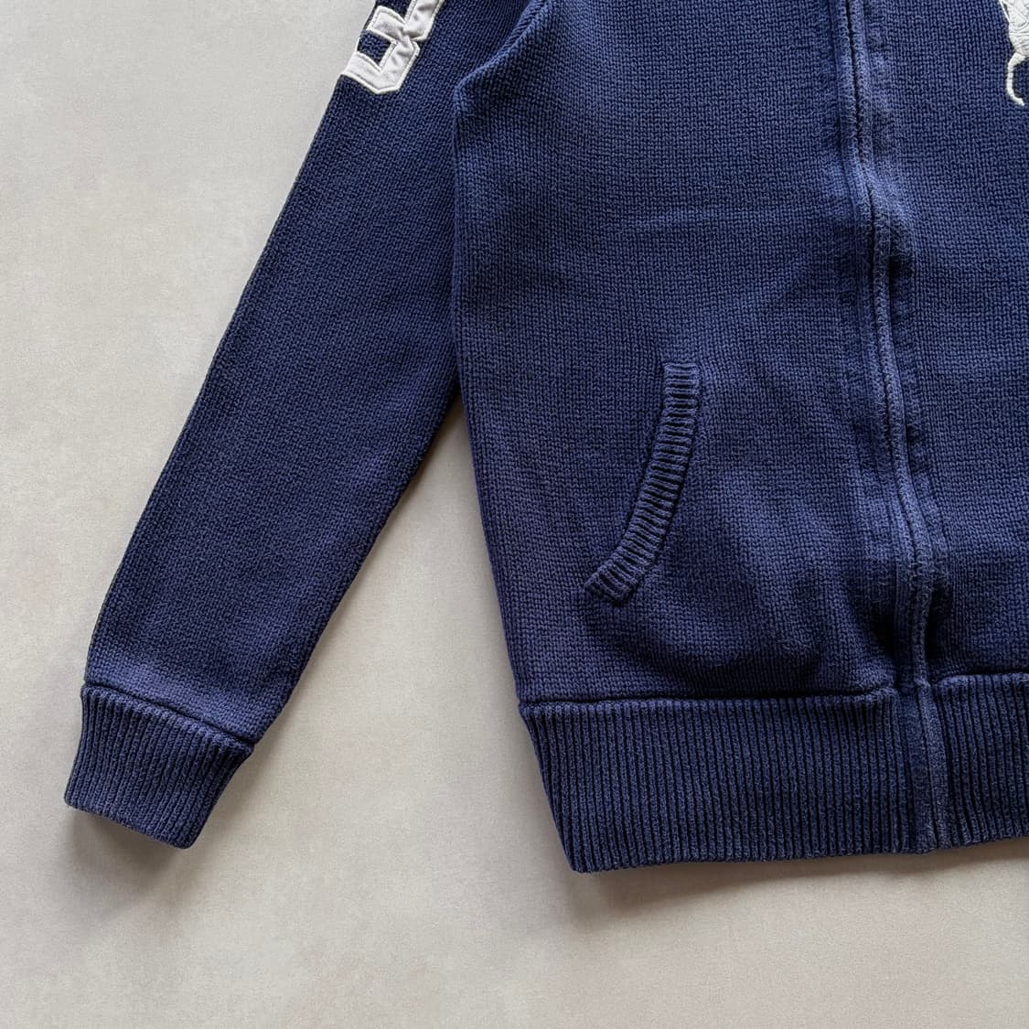 [S]폴로 랄프로렌 빅포니 코튼 니트 집업 상품이미지5