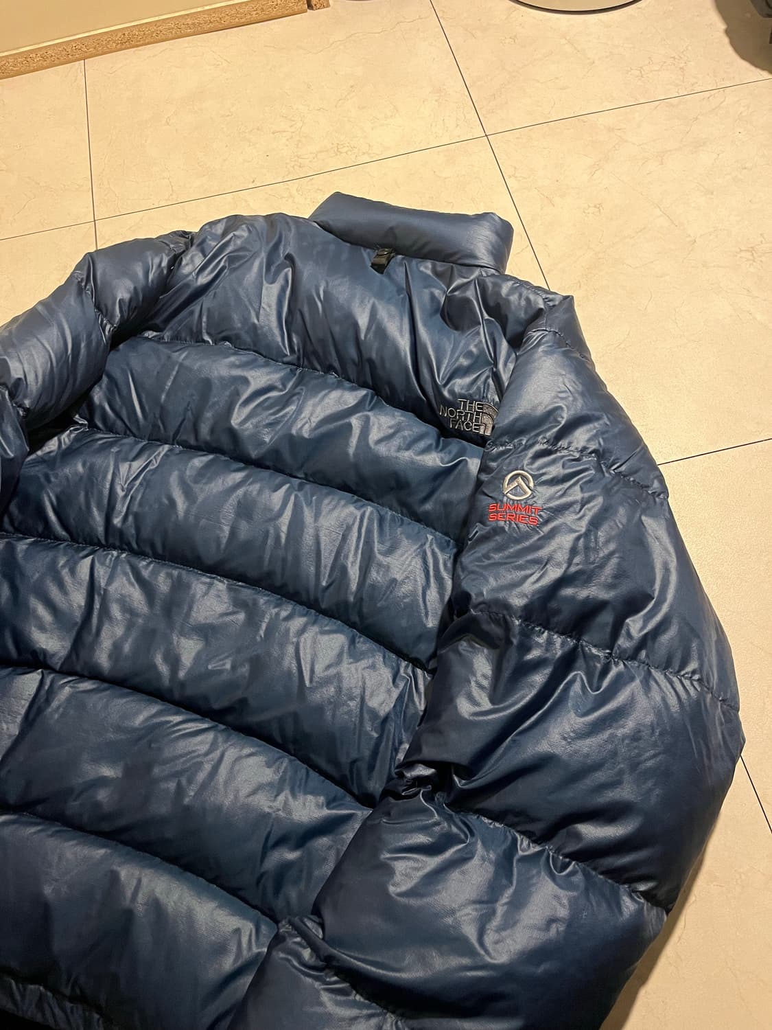 노스페이스 서밋 다운 경량패딩 블루 xl 상품이미지4