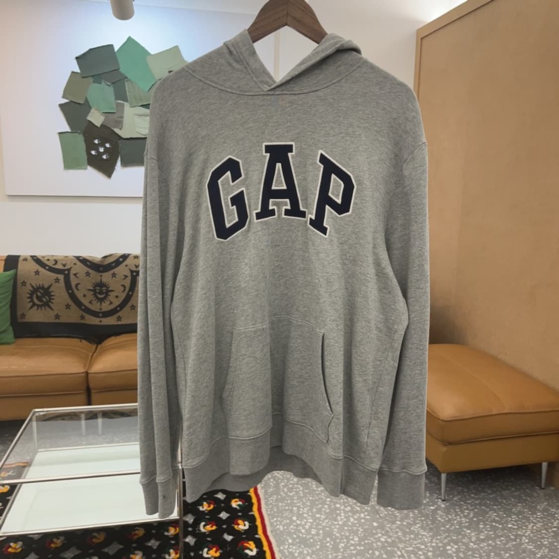 갭 GAP 올드스쿨 빈티지 빅로고 여리 후드티 L C07848 상품이미지3