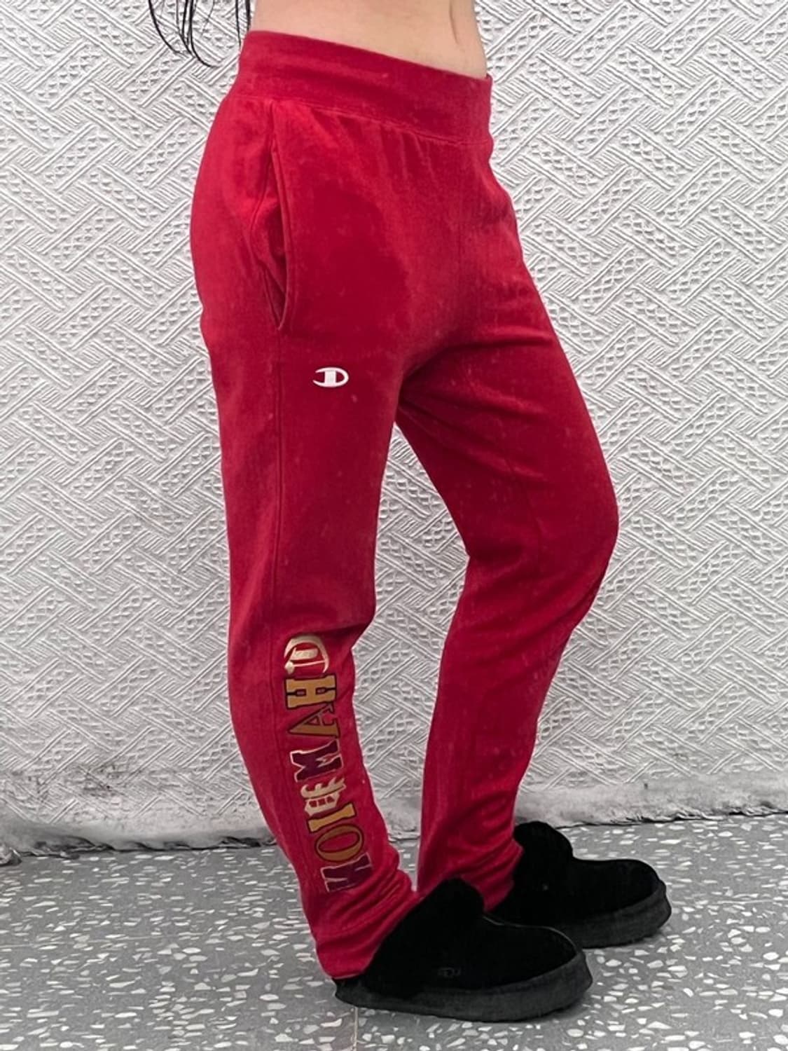 챔피언 리버스위브 Y2K 스트릿 고딕로고 트랙팬츠 S C07272 상품이미지2