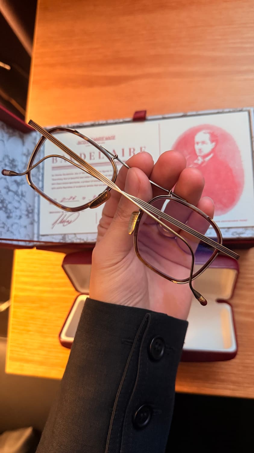 자크마리마지 보들레르 앤틱골드 안경테 상품이미지4