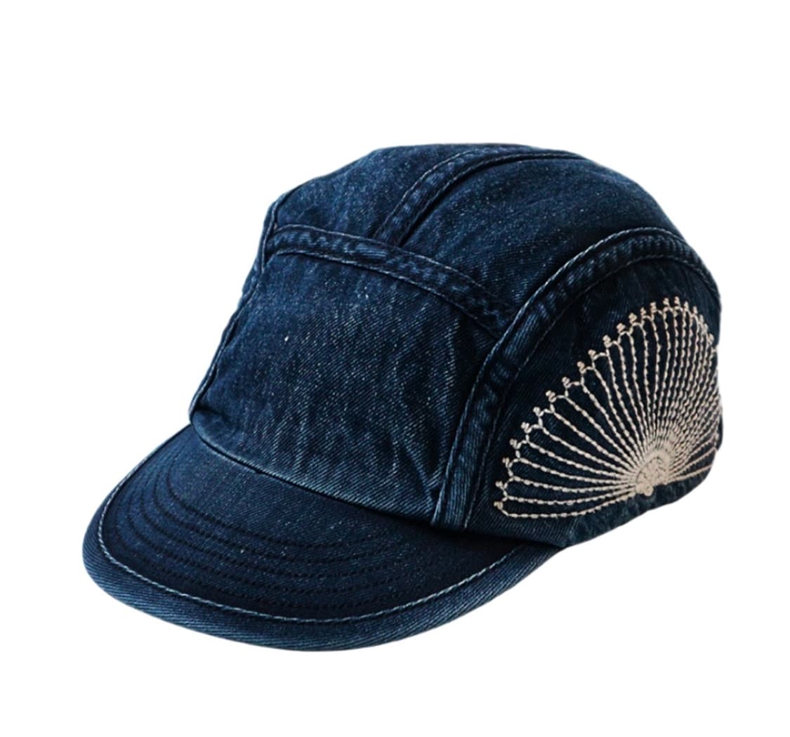 캐피탈 후로시키 자수 데님 캠프캡 인디고 상품이미지1