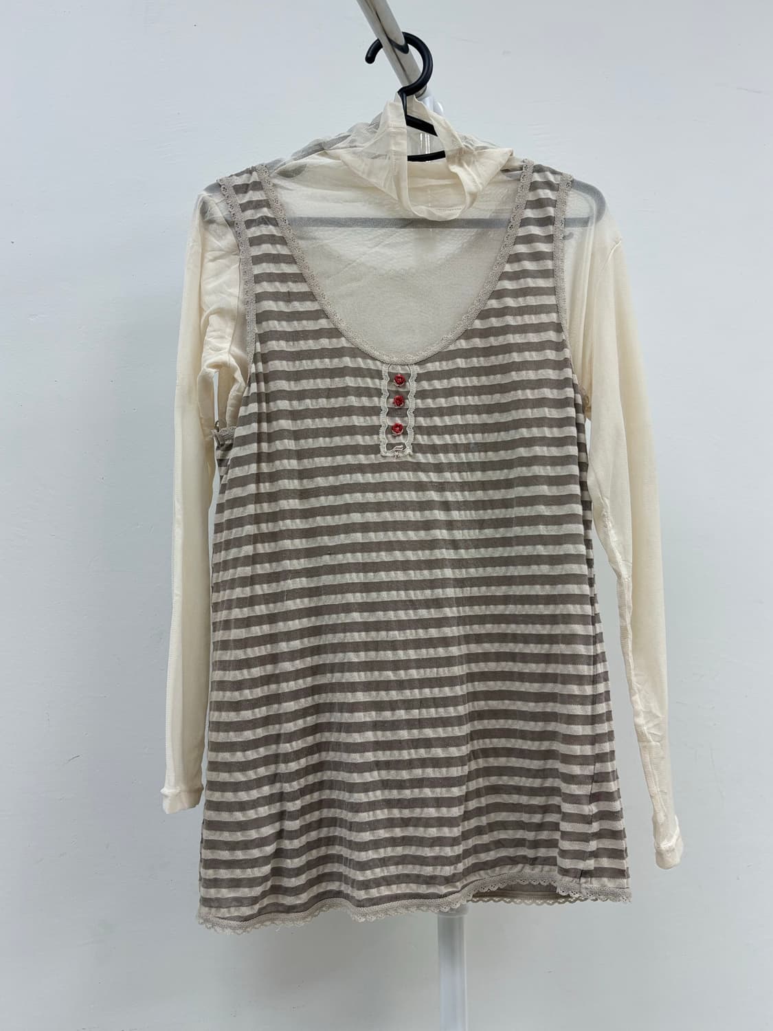 빈티지 롱슬리브 슬리브리스 세트 상품이미지4