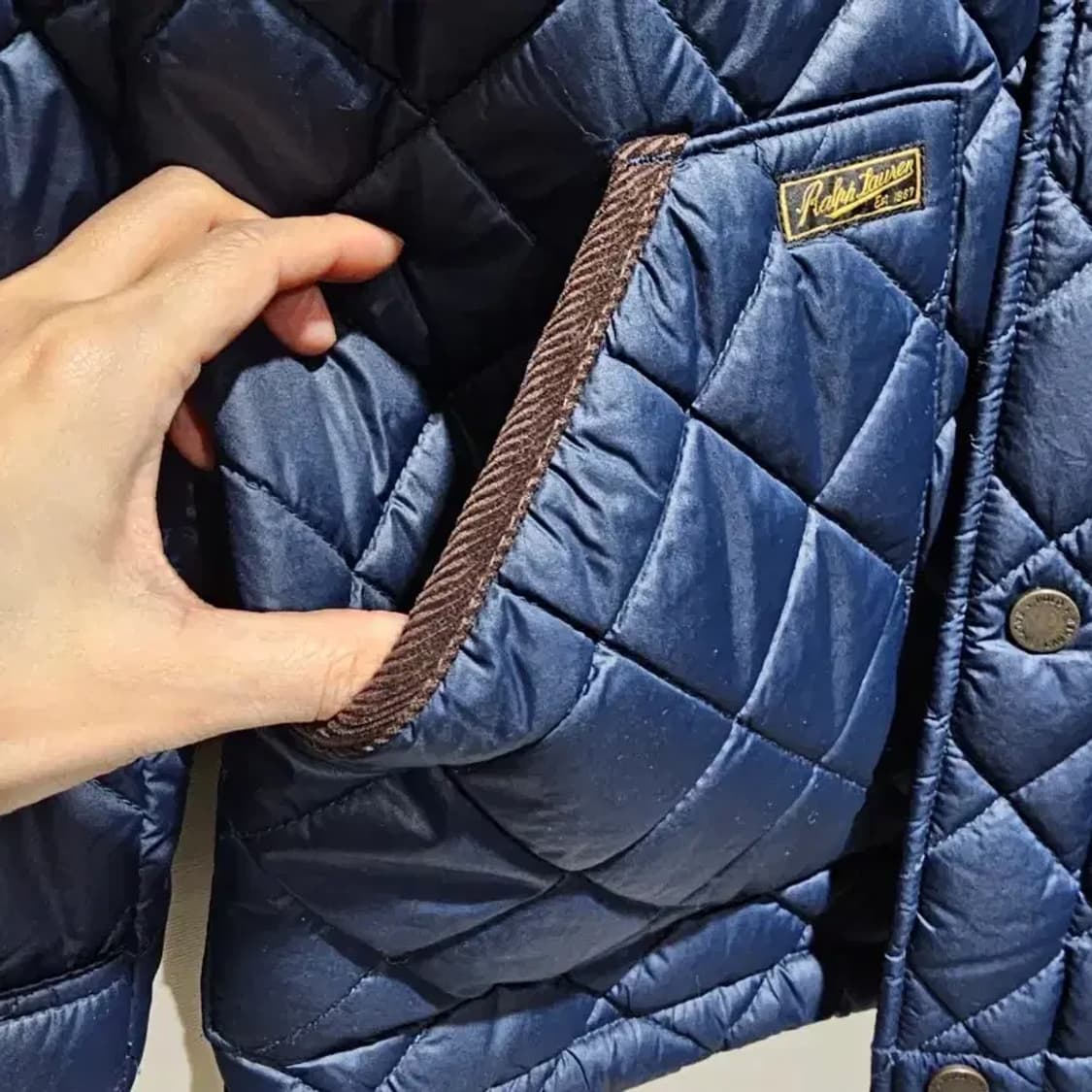 [정품] 폴로 랄프로렌 코듀로이 퀼팅 자켓 55 상품이미지4