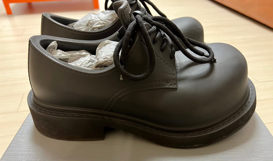 (39)발렌시아가 스테로이드 더비 블랙 상품이미지4