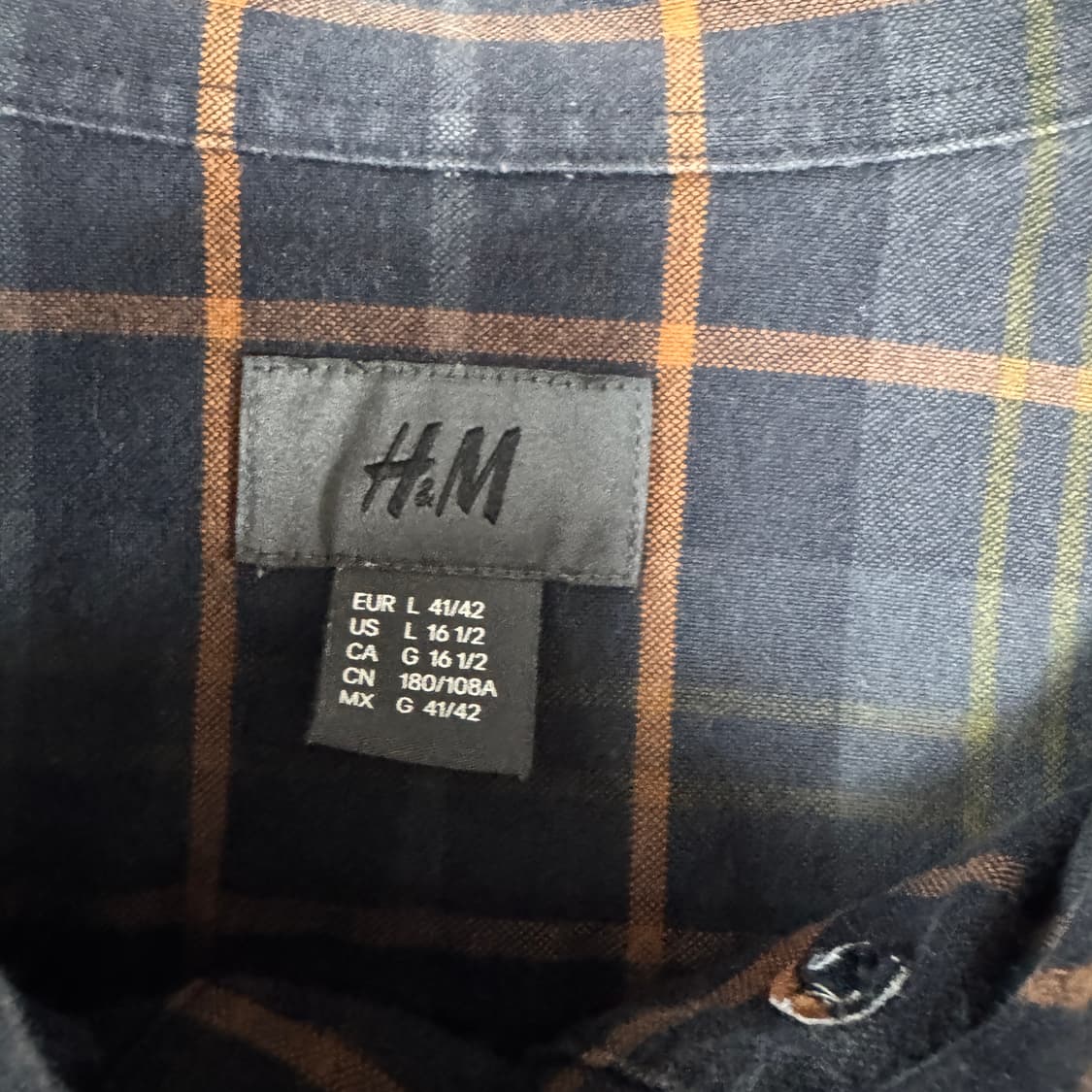 H&M 체크 셔츠  상품이미지2