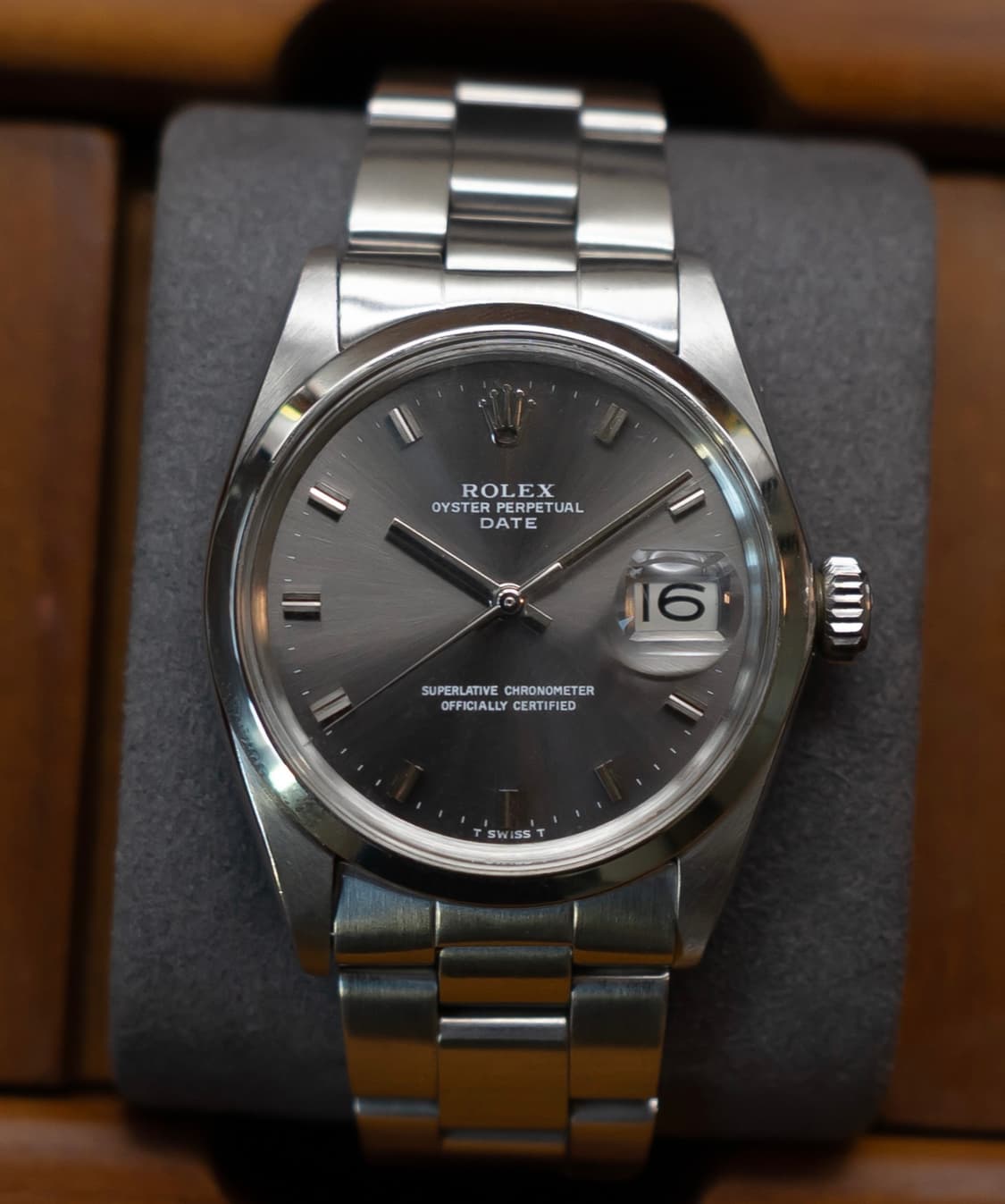 롤렉스 오이스터 퍼페츄얼 데이트 1500 메탈릭그레이 빈티지 시계 상품이미지1