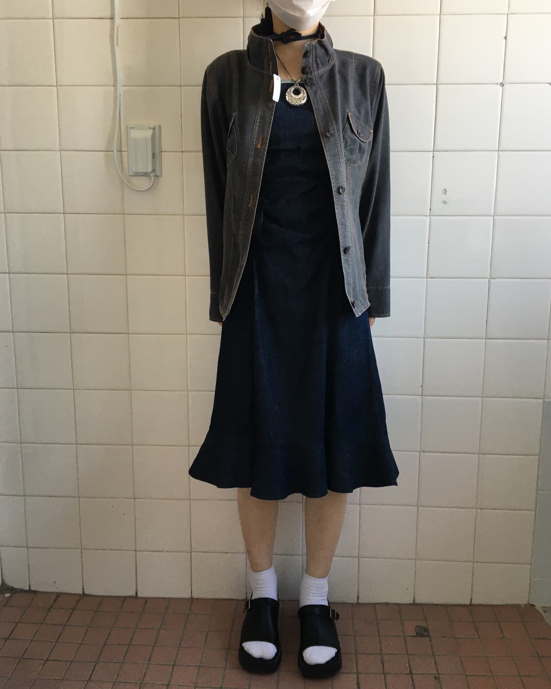 Line detail high neck jacket 상품이미지7