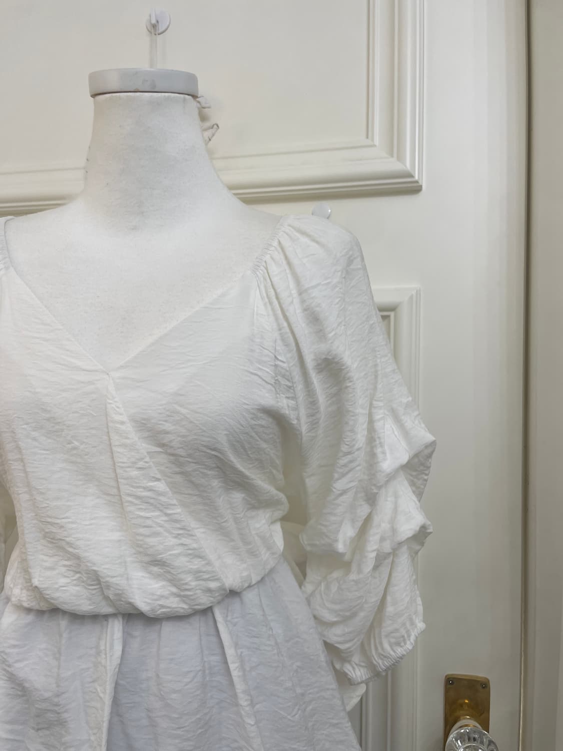 ivory pleats shirring waist banding blou 상품이미지7