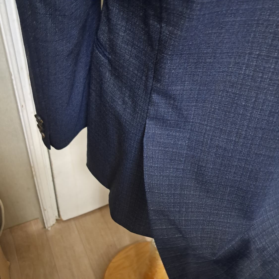 (상태최상)지오송지오 남성 체크 자켓 100~날씬105 상품이미지6