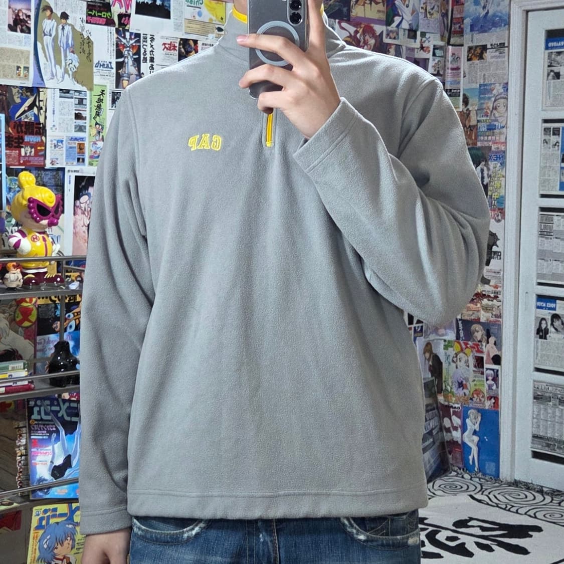 갭 빈티지 연그레이 후리스 반집업 아노락 맨투맨 상품이미지2