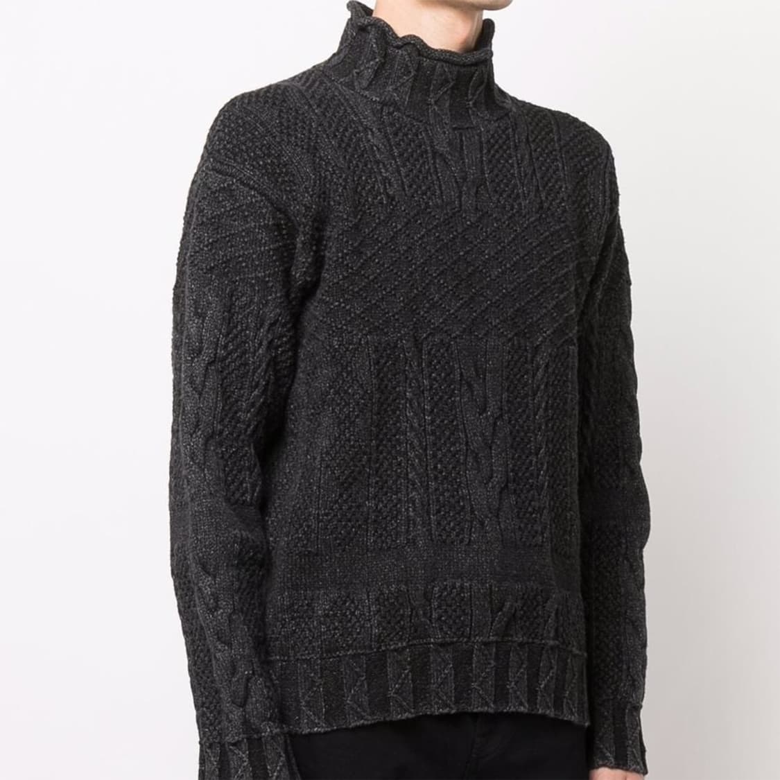 roll neck cable knit sweater 상품이미지2