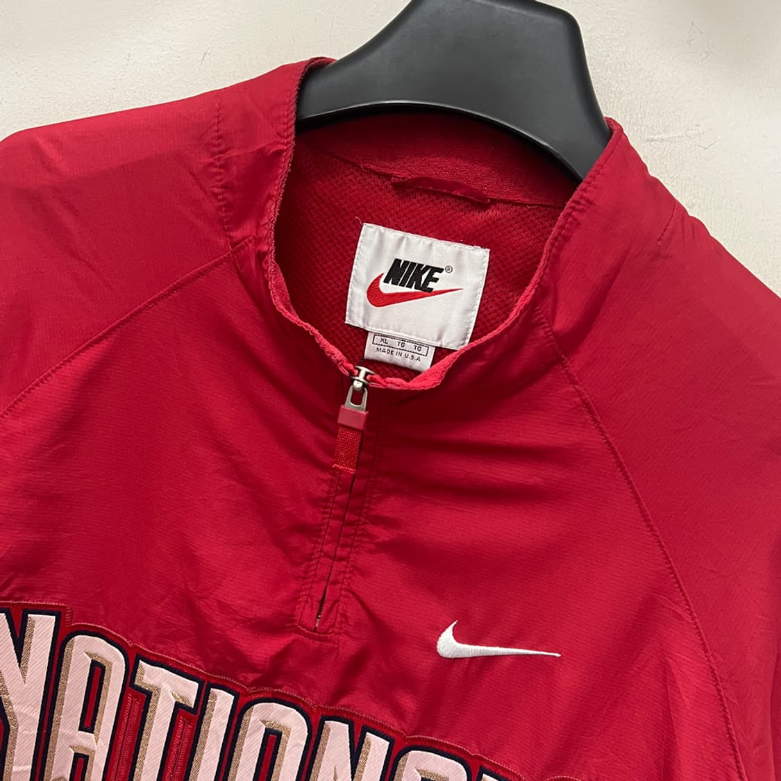 나이키 MLB 워싱턴 내셔널스 하프집업 바람막이 웜업 XL 상품이미지3