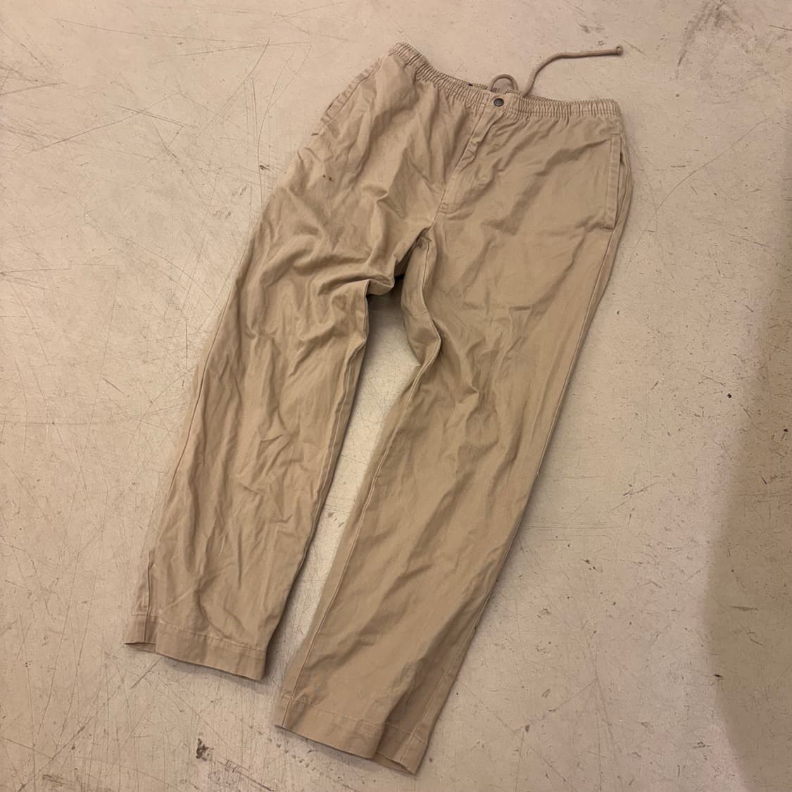 폴로 랄프로렌 베이지 밴딩 치노 팬츠 상품이미지1